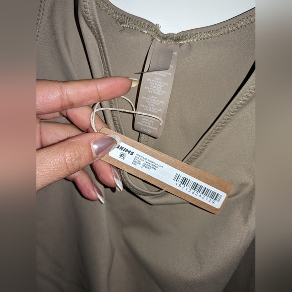 NWT SKIMS SWIM CUT OUT TANK DRESS IN DESERT - Picture 6 of 6